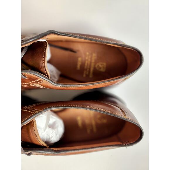 Allen Edmonds Wilbert Men’s 8.5 Brown Leather Split Toe Derby Shoes USA main image 8